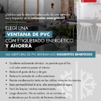 Ventanas de PVC con etiquetado energético 